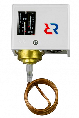 060L126666R Реле температуры KP61R, IP44, длина капиллярной трубки 1 м, контактная группа SPDT, Ридан